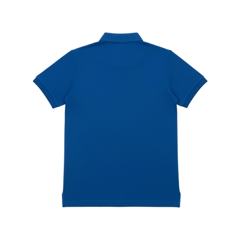 ÁO POLO HAMCHOI Nam Nữ Cotton Mát Mịn Form Suông Cổ Bẻ Truyền Thống Dễ Mặc Hàng Ngày Màu Xanh Coban