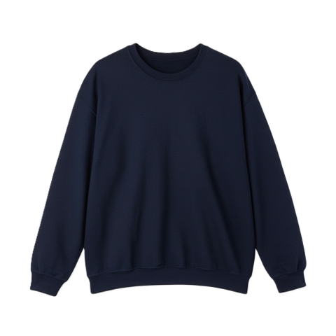 Áo Sweater trơn HAMCHOI Vải nỉ  dày dặn cao cấp giữ ấm form rộng cơ bản Màu Xanh Than áo thu đông basic unisex