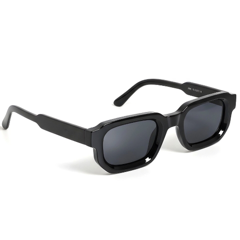 Mắt Kính Râm CONLEY Gọng Vuông Chống Tia UV Acetate Cao Cấp Màu Đen Tròng Đen| CO-0028-D