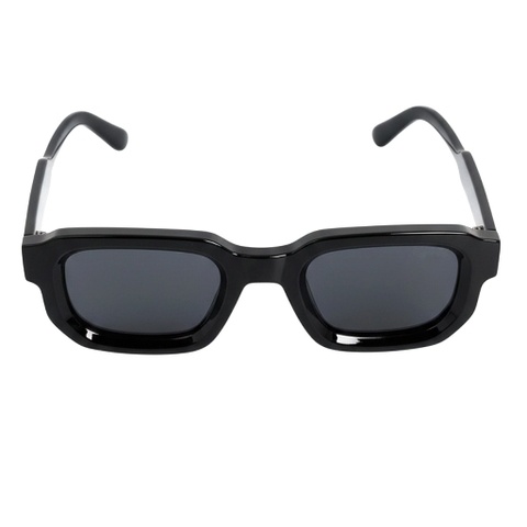 Mắt Kính Râm CONLEY Gọng Vuông Chống Tia UV Acetate Cao Cấp Màu Đen Tròng Đen| CO-0028-D