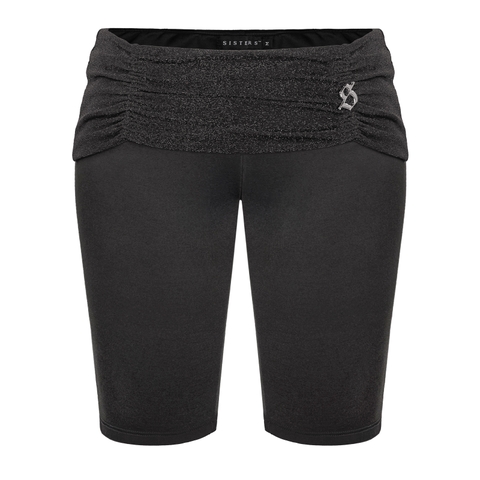 SISTERS Set áo yếm quần lửng lưng lật ánh kim Maisie