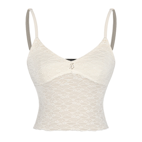 SISTERS Set áo váy hai dây phối ren Iris