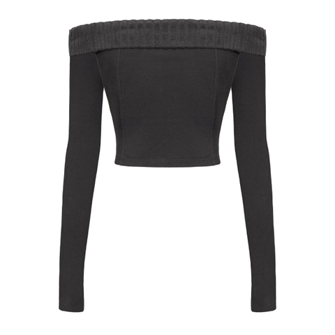 SISTERS Set áo váy phối gân len Rachel