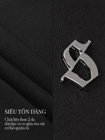 SISTERS Set áo váy phối gân len Rachel - Trắng