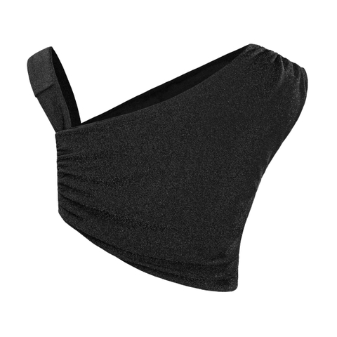 SISTERS Set áo váy dây rút chất liệu ánh kim Bonii