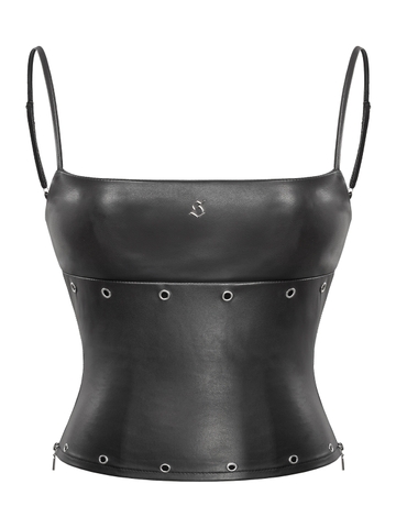 SISTERS Set áo hai dây quần mini short da Isism