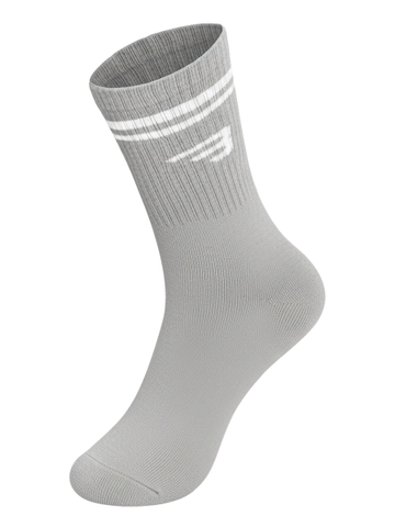 Tất cổ cao dày dặn BRETH sọc ngang phối logo