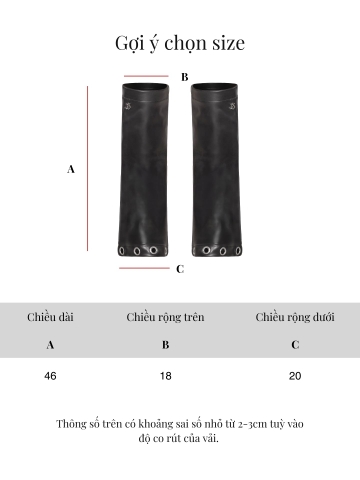 SISTERS Ống boots dài đính kim loại A4