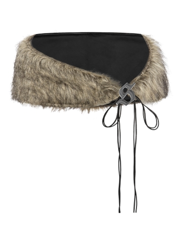 SISTERS Thắt lưng lông Sisters - Nâu xám