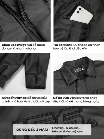 DSW Varsity Leather Jacket 2.0