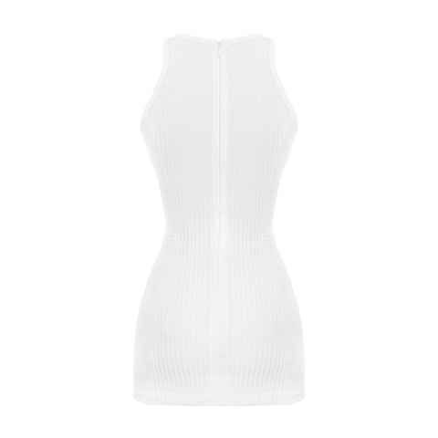 Sisters Váy đầm body thun đan len cổ yếm Selena