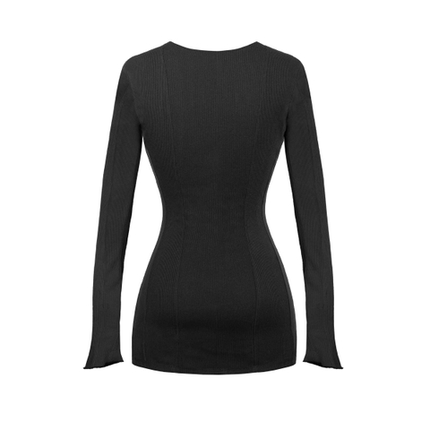 SISTERS Váy đầm body đan dây ngực Sohee