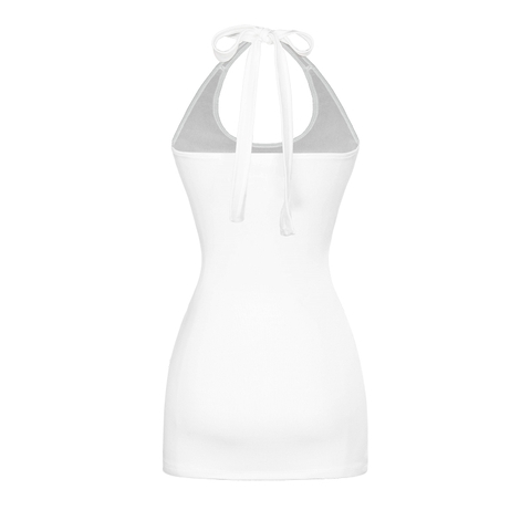 SISTERS Váy đầm body cổ yếm cột dây Binky