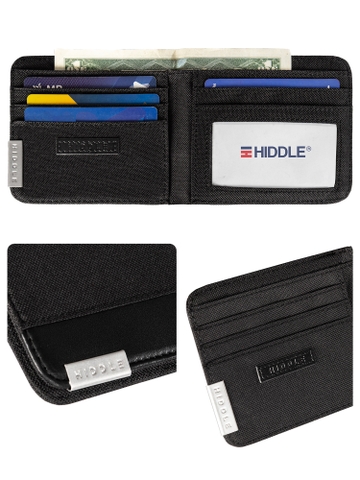 Ví vải phối da nam cao cấp HIDDLE H-V1