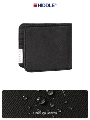 Ví vải phối da nam cao cấp HIDDLE H-V1