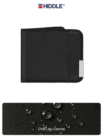 Ví vải phối da nam cao cấp HIDDLE H-V1