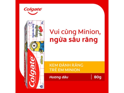 Kem đánh răng cho bé trên 6 tuổi Colgate Minions hương trái cây 80g