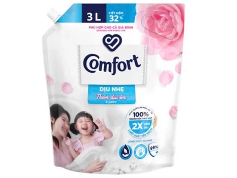 Nước xả vải Comfort dịu nhẹ thơm dịu êm 3 lít