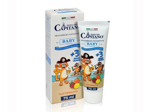 Kem đánh răng cho trẻ em Pasta Del Capitano hương hoa quả 75ml