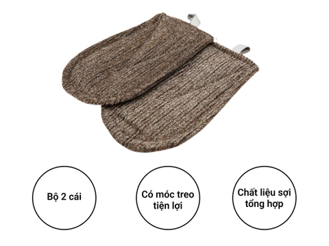 Bộ nhấc nồi oval cotton Tân Bách Phát (giao màu ngẫu nhiên)