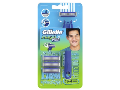 Dao cạo râu Gillette Flexi Vibe 1Up +4 lưỡi