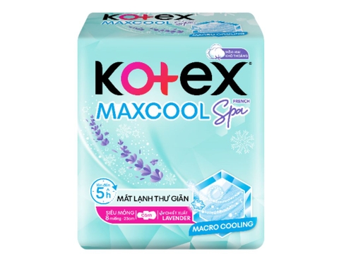 Băng vệ sinh Kotex thảo dược Cool siêu mỏng cánh 8 miếng