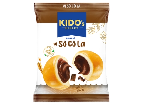 Bánh mì vị socola Kido's Bakery gói 55g