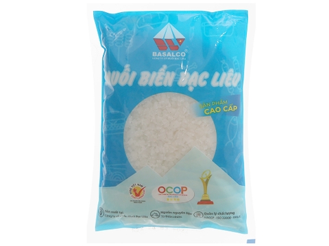 Muối biển Bạc Liêu cao cấp gói 500g
