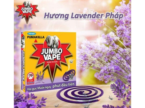 10 khoanh nhang muỗi Jumbo Vape M22 hương lavender 120g