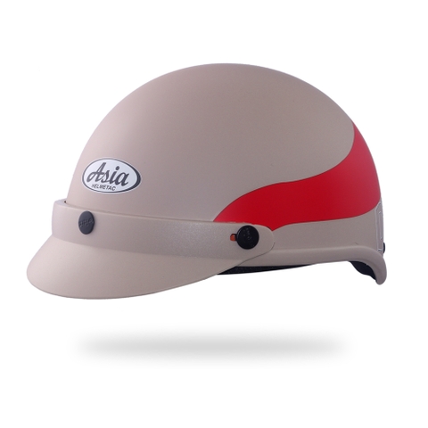 Mũ bảo hiểm nửa đầu Asia MT-105 3M Sữa - Đỏ mờ (Liên hệ nhận báo giá)