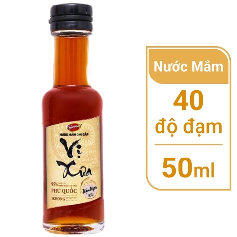 Nước mắm cao cấp Vị Xưa Barona 40 độ đạm chai 50ml