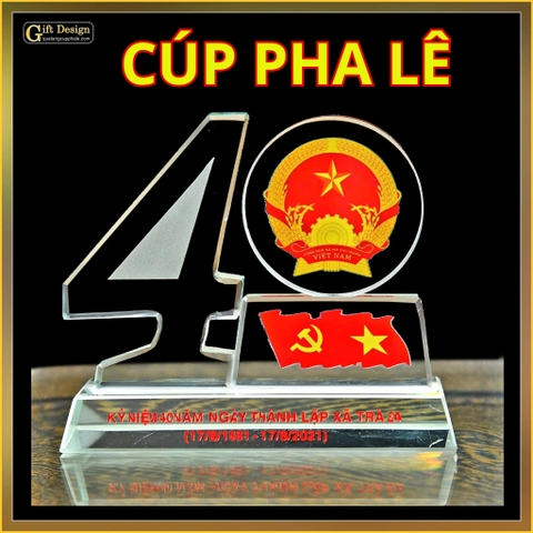 Cúp pha lê theo yêu cầu (Liên hệ nhận báo giá)