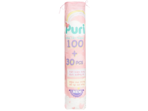 Bông tẩy trang Puri gói 130 miếng