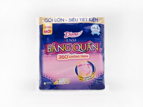 Băng quần Diana 360 độ chống tràn 5 chiếc size M-L