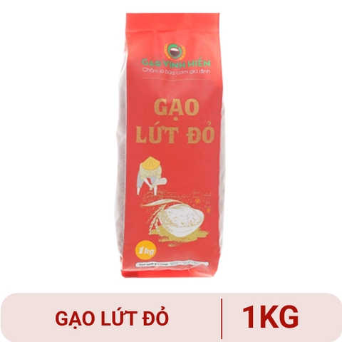 Gạo lứt đỏ Vinh Hiển túi 1kg