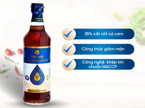 Nước mắm cốt nhĩ 35% Việt Nhĩ 15 độ đạm chai 500ml