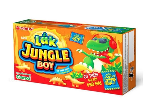 Bánh quy vị phô mai lắc bùng nổ Orion Jungle Boy hộp 31.6g