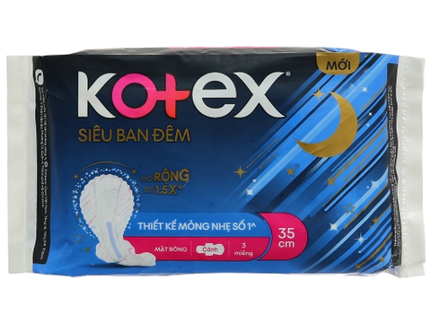 Băng vệ sinh ban đêm Kotex Style chống tràn 3 miếng