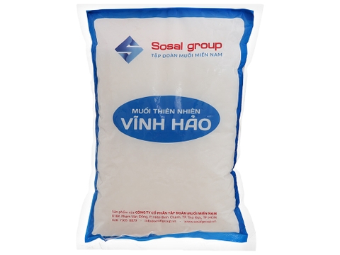 Muối hạt thiên nhiên Vĩnh Hảo Sosal Group gói 1kg