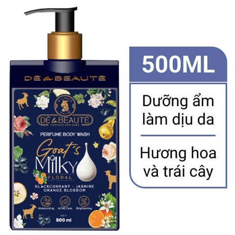 Sữa tắm DÊ la BEAUTÉ Goat's Milky Floral hương hoa 500ml