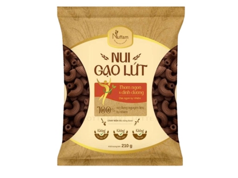Nui gạo lứt Nuffam 210g