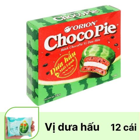 Bánh chocopie Orion vị dưa hấu hộp 336g (12 cái)