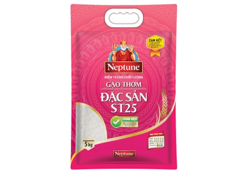 Gạo thơm đặc sản Neptune ST25 túi 5kg