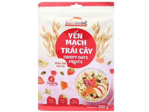 Yến mạch trái cây Sunrise bịch 300g
