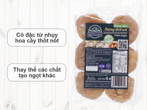 Đường thốt nốt dạng viên Moun7ains gói 200g