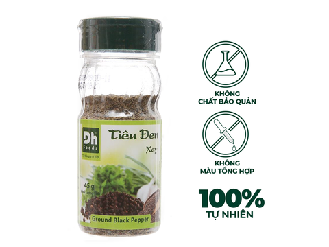 Tiêu đen xay Dh Foods hũ 45g
