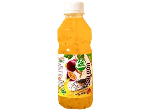 Nước chanh dây hạt chia Sài Gòn Milk chai 300ml