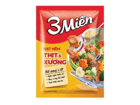 Hạt nêm 3 Miền thịt và xương gói 900g