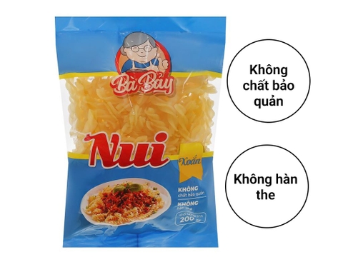 Nui xoắn Bà Bảy gói 200g