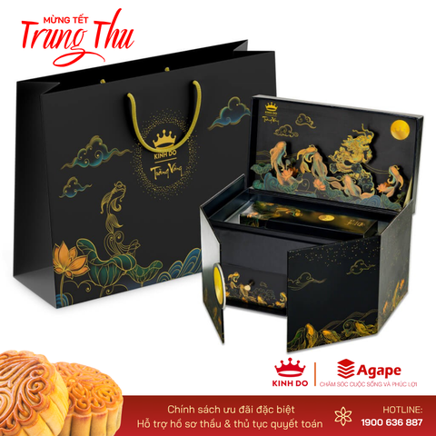 Trăng vàng LONG NGƯ VỌNG NGUYỆT (2 bánh x 160g)